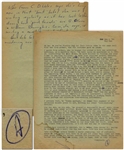 Hunter S. Thompson Letter Signed With Autograph Note From 1960 in Bug Sur -- ...I presume that, by human garbage, he means that segment of the un-washed masses prone to art, writing...